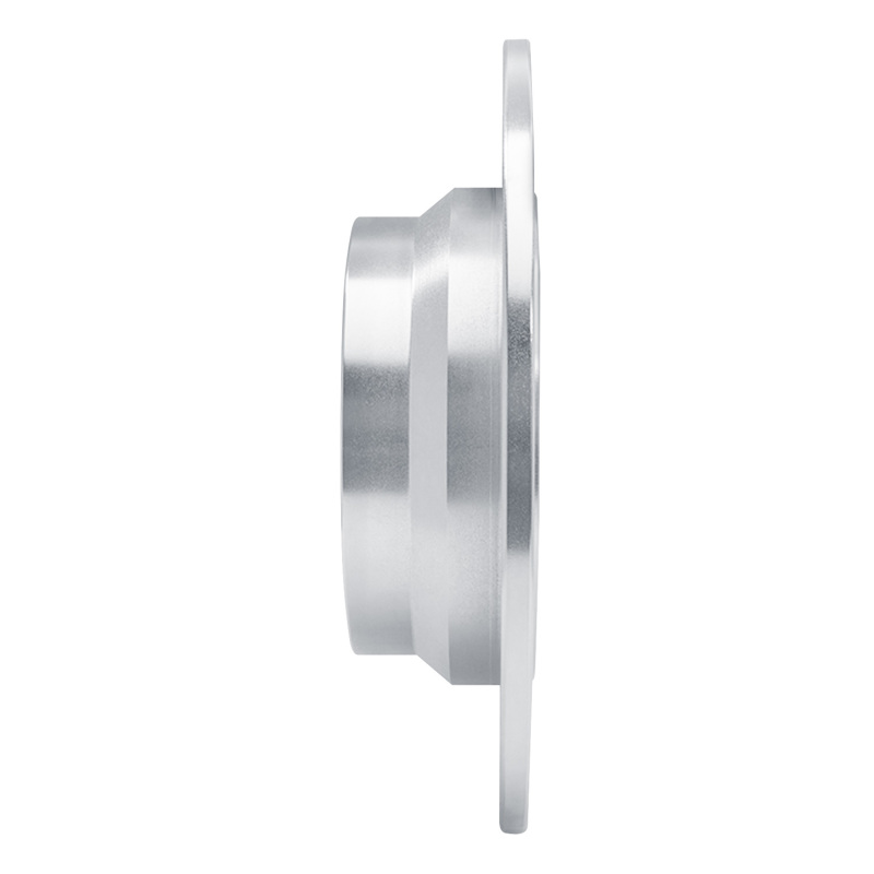 Mercedes-Benz E200 Brake Rotor (1) - Rear Right - R1 Concepts - Drilled & Slotted - Silver - `03-`16